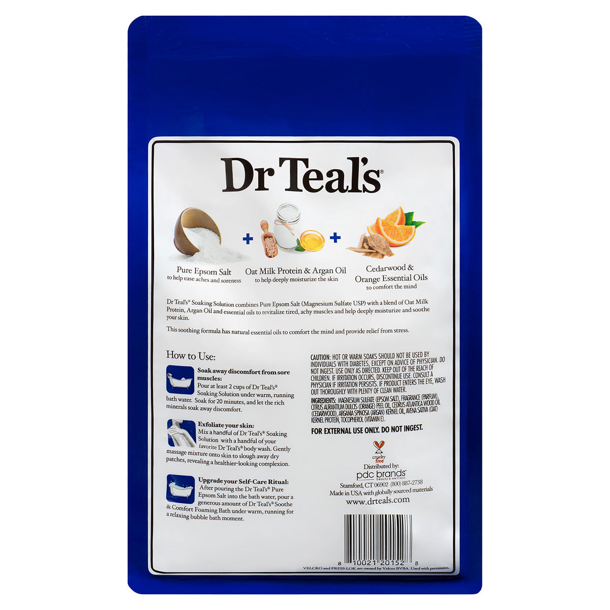 Dr Teals Oat Milk & Argan Oil Epsom Salt 1.36kg Dr Teal's Yallatoys