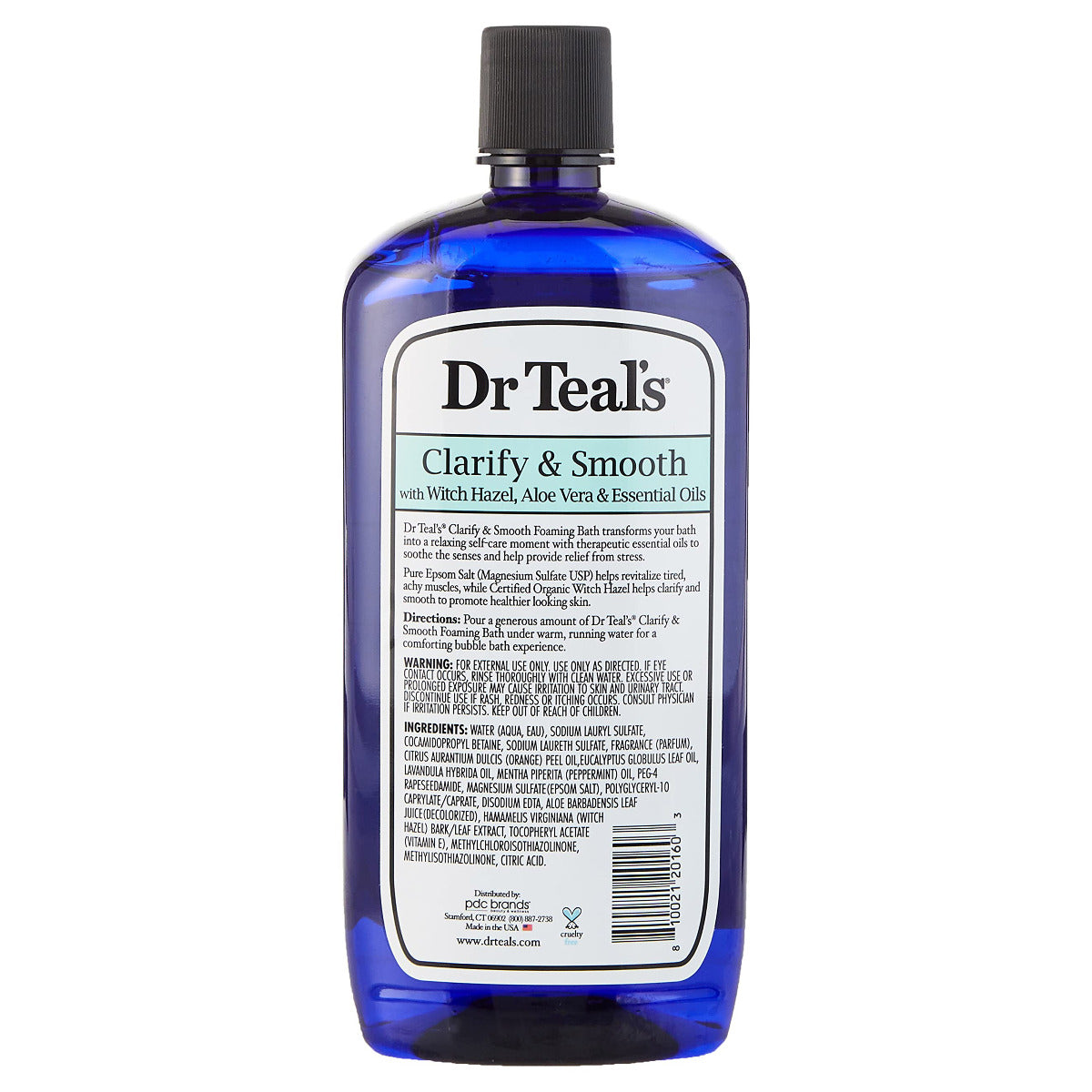 Dr Teals Foaming Bath with Pure Epsom Salt Clarify & Smooth with Witch Hazel & Aloe Vera 1000ml Dr Teal's Yallatoys