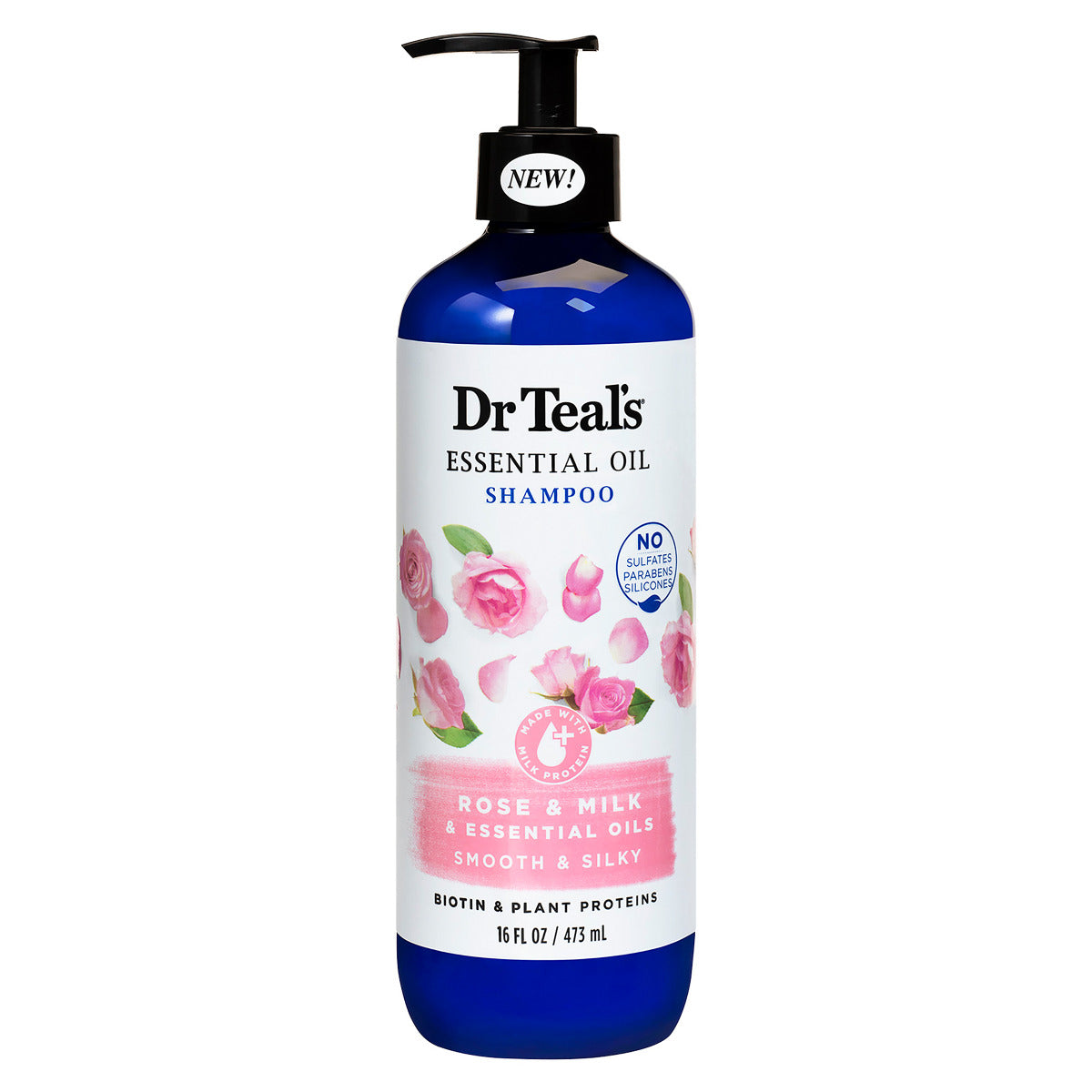 Dr Teals Rose & Milk Shampoo 473ml Dr Teal's Yallatoys