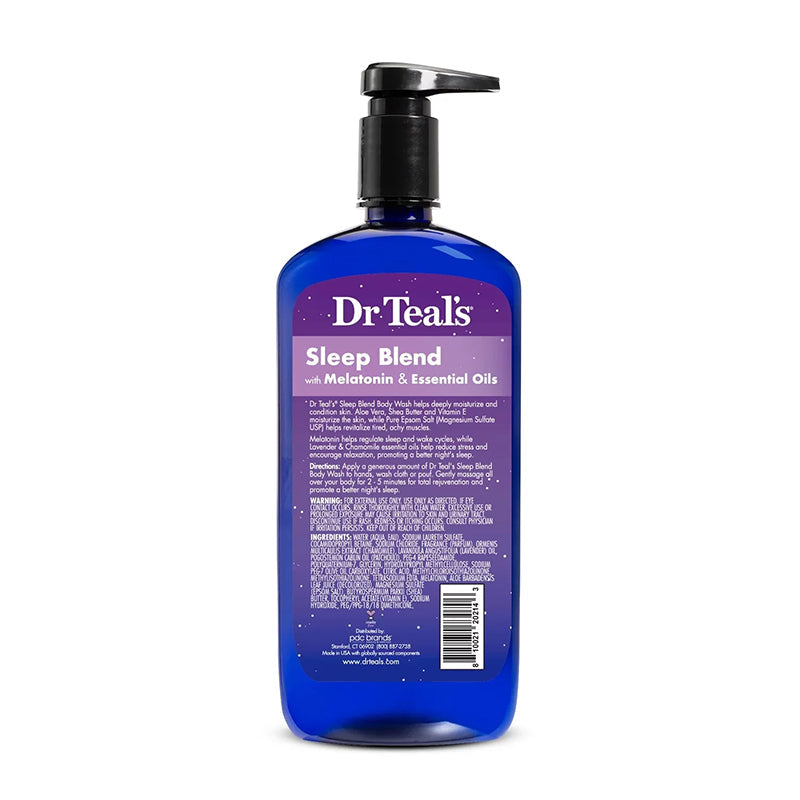 Dr Teals Body Wash With Pure Epsom Salt Sleep Blend With Melatonin 710ml Dr Teal's Yallatoys