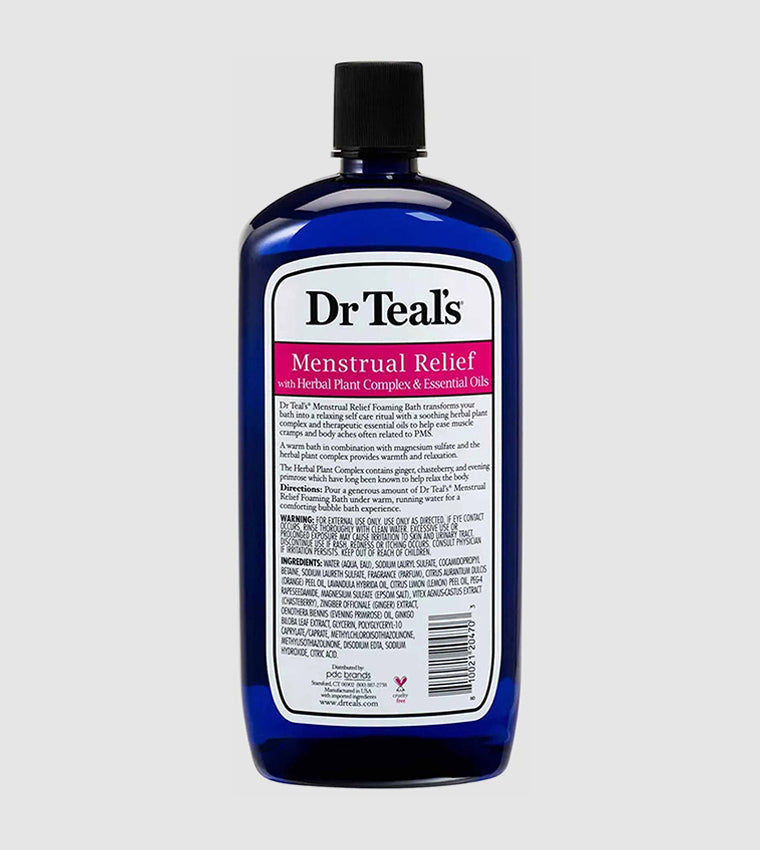 Dr Teals Menstrual Relief Foaming Bath 1000ml Dr Teal's Yallatoys
