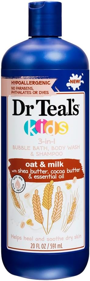 Dr Teals Kids Oat & Milk 3 In 1 591ml Dr Teal's Yallatoys