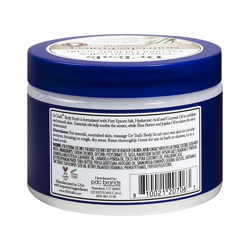 Dr Teals Epsom Salt Body Scrub Coconut Oil 454g Dr Teal's Yallatoys