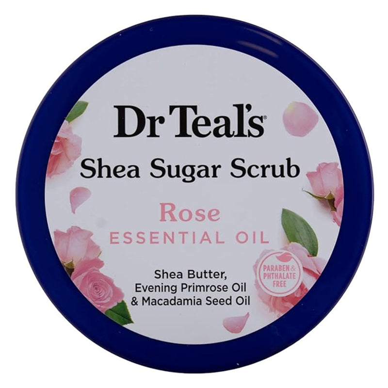 Dr Teals Rose Shea Sugar Body Scrub Rose Essential Oil 538g Dr Teal's Yallatoys