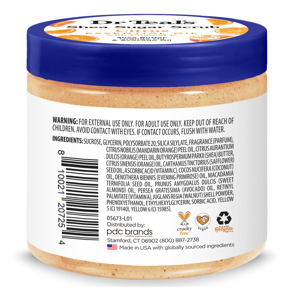 Dr Teals Citrus Shea Sugar Scrub 538g Dr Teal's Yallatoys