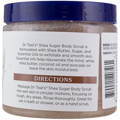 Dr Teals Shea Sugar Scrub Coconut Oil 538g Dr Teal's Yallatoys