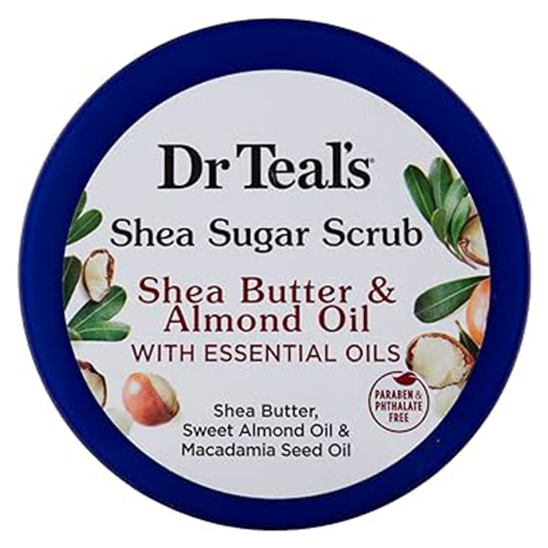 Dr Teals Shea Butter & Alomond Oil Shea Sugar Scrub 538g Dr Teal's Yallatoys