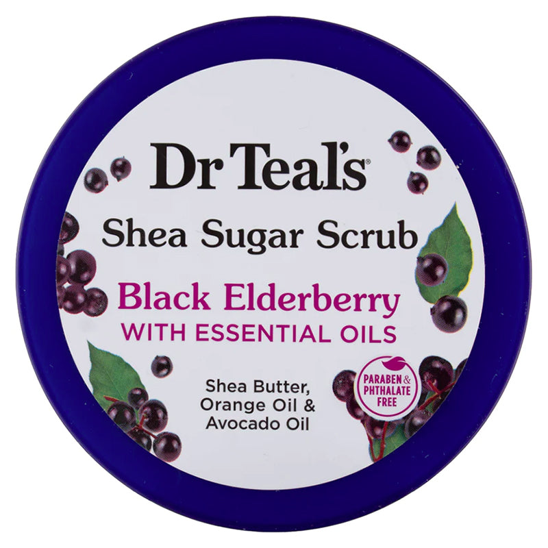 Dr Teals Black Elderberry Shea Sugar Scrub 538g Dr Teal's Yallatoys