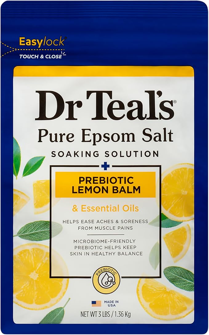 Dr Teals Prebiotic Lemon Balm Epsom Salt 1.36kg Dr Teal's Yallatoys
