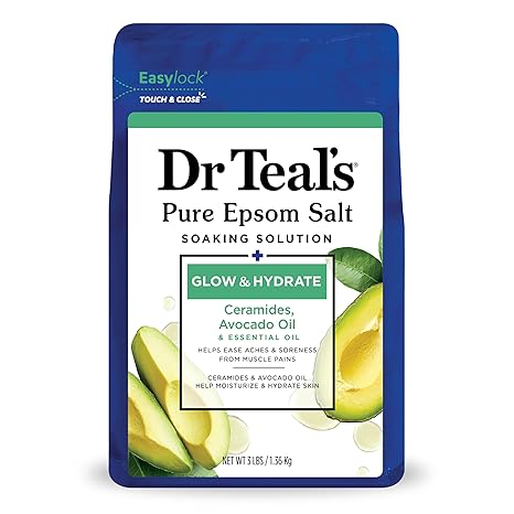 Dr Teals Glow & Hydrate & Essential Oils Pure Epsom Salt Soaking Solution 1.36kg Dr Teal's Yallatoys