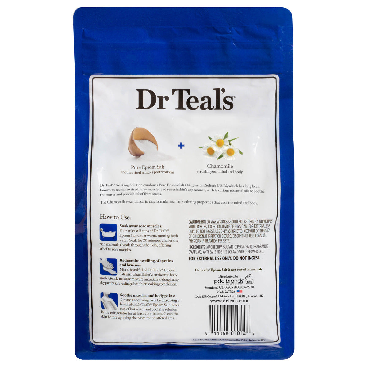 Dr Teals Epsom Salt Soaking Solution Chamomile 1.36kg Dr Teal's Yallatoys