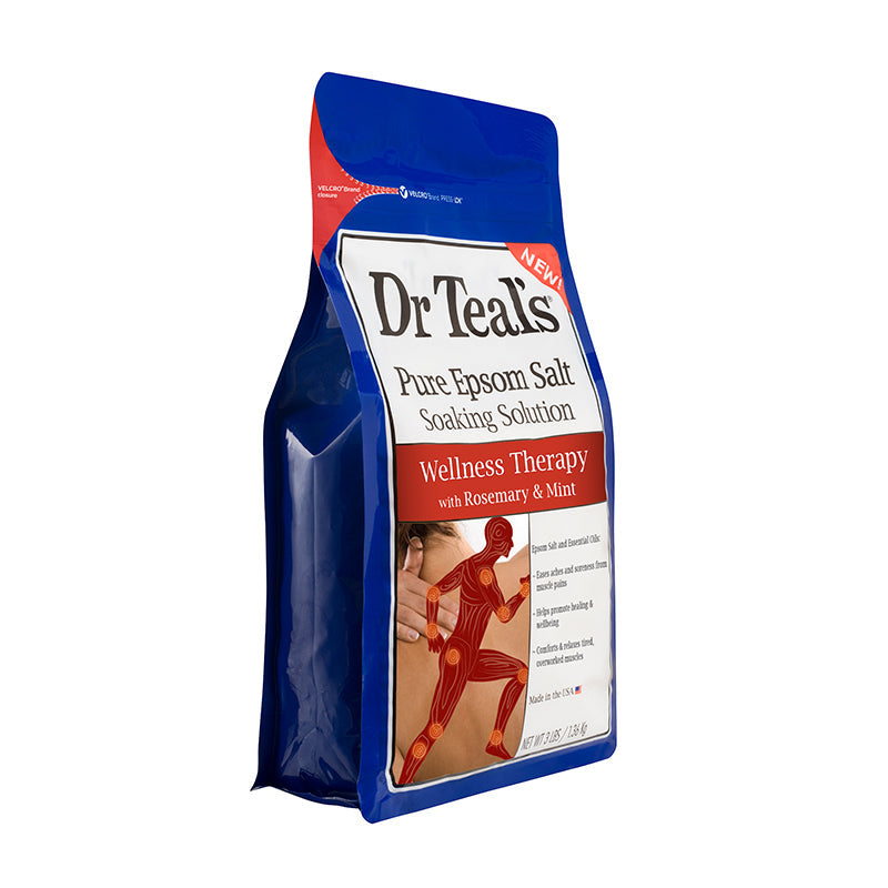 Dr Teals Epsom Salts Wellness Therapy Rosemary & Mint 1.36kg Dr Teal's Yallatoys