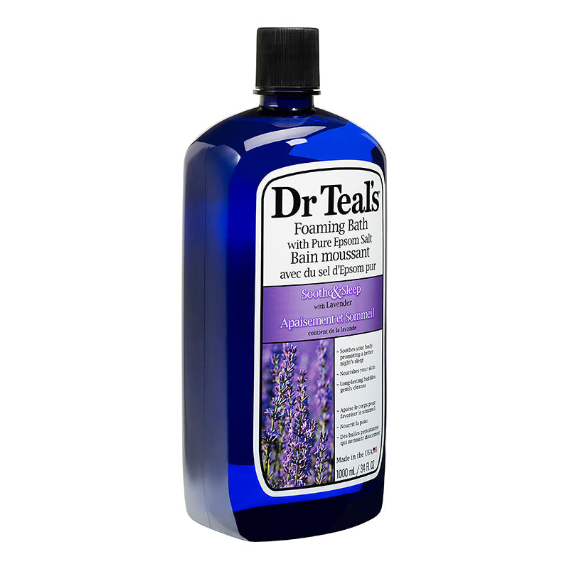 Dr Teals Foaming Bath With Pure Epsom Salt Soothe & Sleep With Lavender 1000ml Dr Teal's Yallatoys