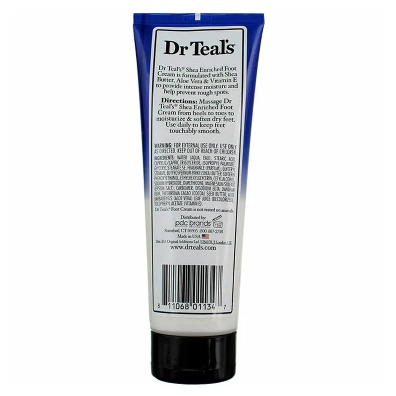 Dr Teals Foot Cream With Shea Butter & Aloe Vera & Vitamin E For Women 227g Dr Teal's Yallatoys