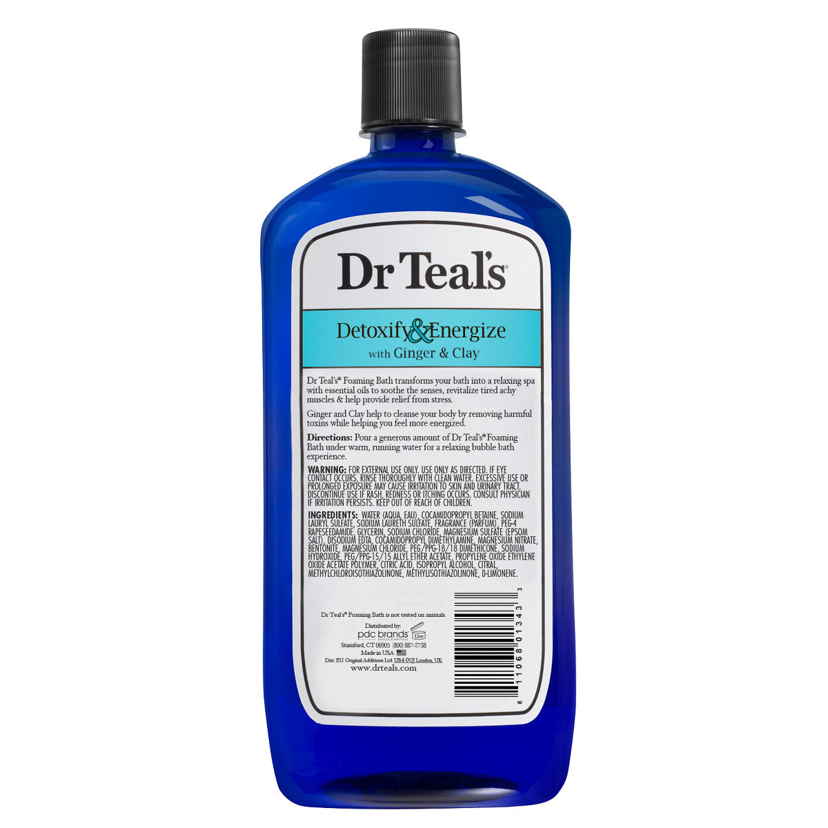 Dr Teals Epsom Salt Detoxify And Energize Your Skin With Ginger And Clay Foaming Bath 1000ml Dr Teal's Yallatoys
