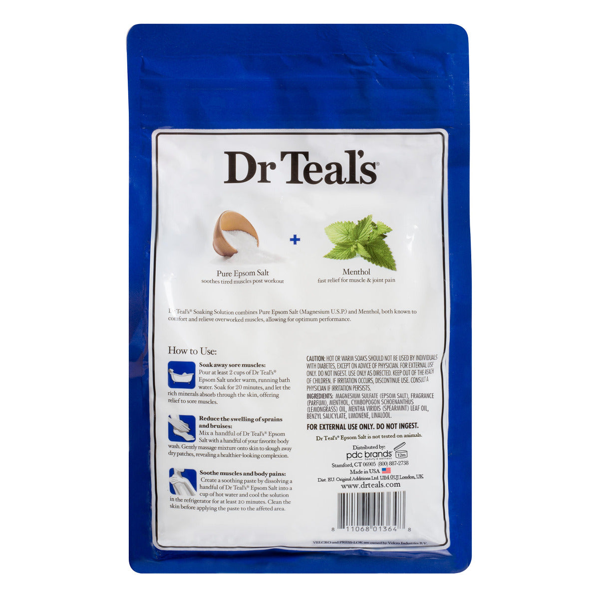 Dr Teals Epsom Salts Pre & Post Workout 1.36kg Dr Teal's Yallatoys