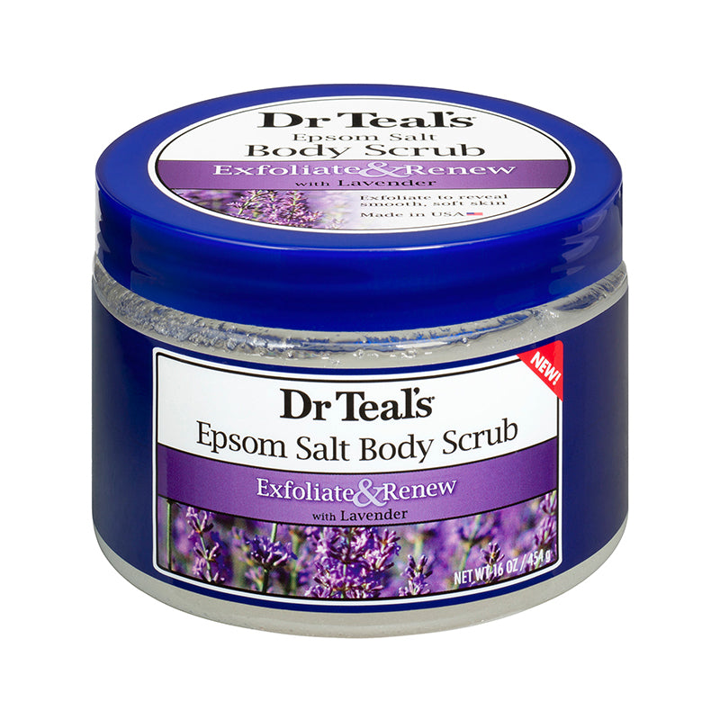Dr Teals Epsom Salt Body Scrub Lavender 454g Dr Teal's Yallatoys