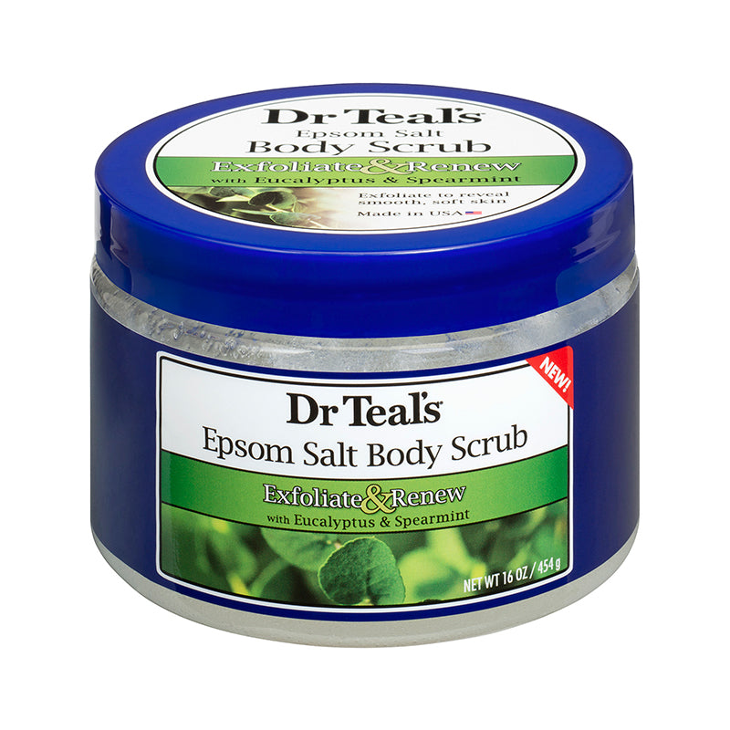 Dr Teals Epsom Salt Body Scrub Eucalyptus & Spearmint 454g Dr Teal's Yallatoys