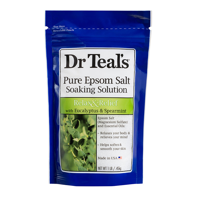 Dr Teals Relax & Relief Pure Epsom Salt Soaking Solution With Eucalyptus & Spearmint 450g Dr Teal's Yallatoys