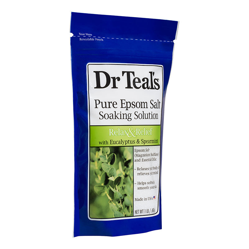 Dr Teals Relax & Relief Pure Epsom Salt Soaking Solution With Eucalyptus & Spearmint 450g Dr Teal's Yallatoys
