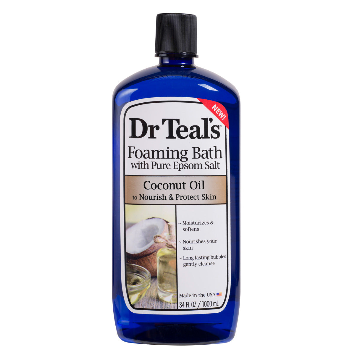 Dr Teals Coconut Oil Foaming Bath with Pure Epsom Salt 1000ml Dr Teal's Yallatoys