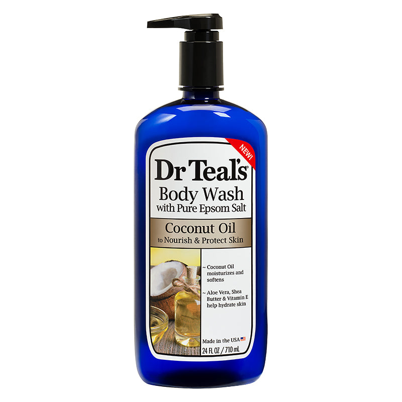 Dr Teals Body Wash With Pure Epsom Salt Nourish & Protect With Coconut Oil 710ml Dr Teal's Yallatoys