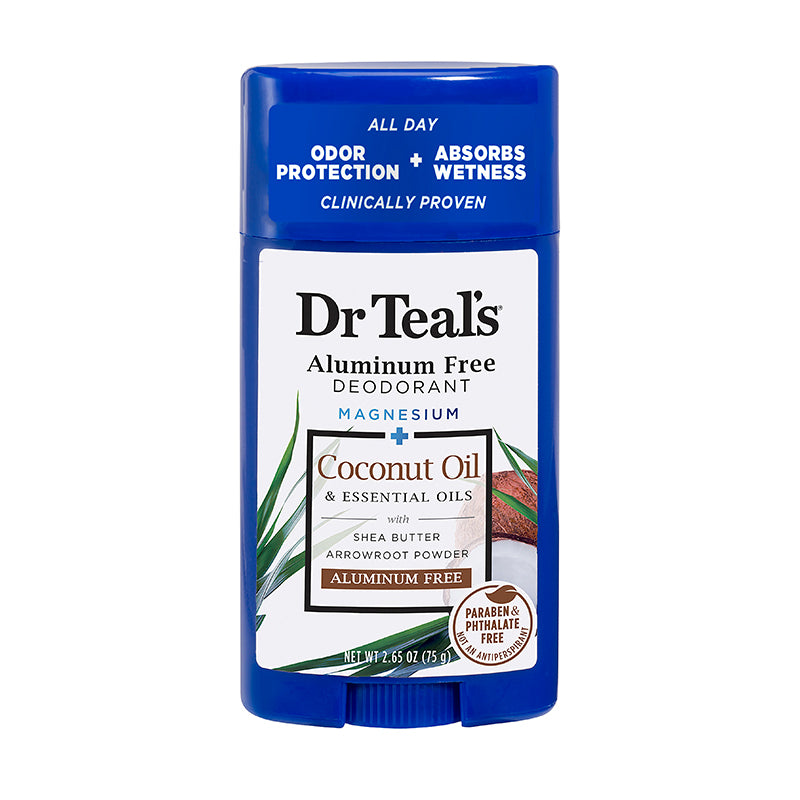 Dr Teals Aluminum Free Deodorant Coconut Oil 75g Dr Teal's Yallatoys