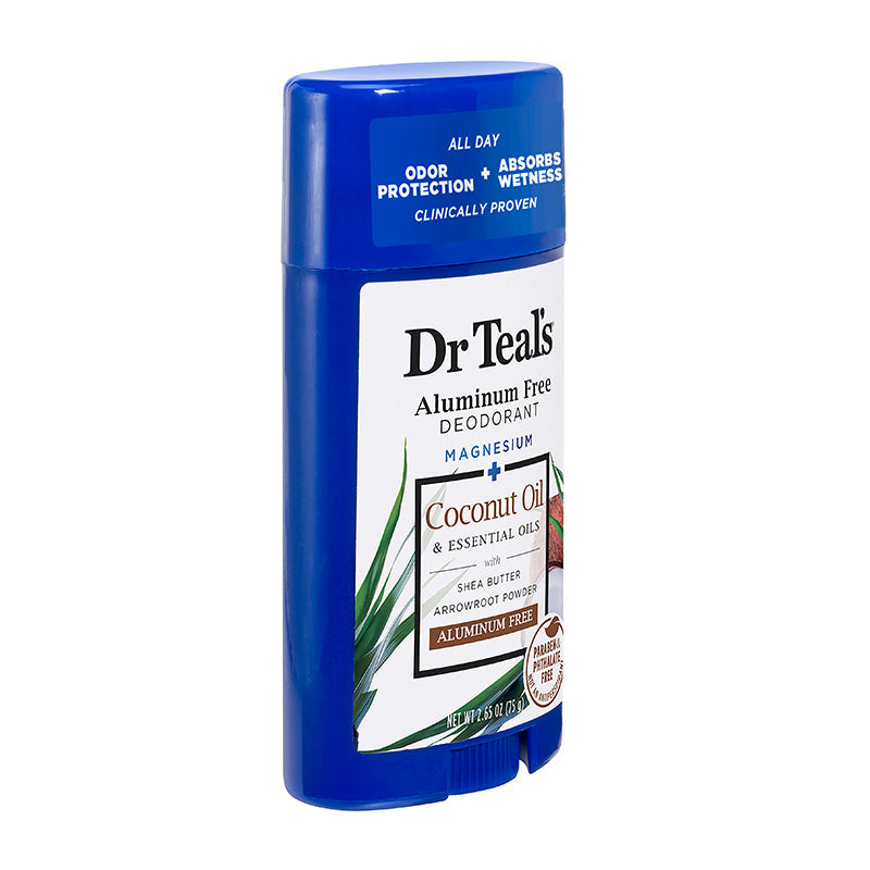 Dr Teals Aluminum Free Deodorant Coconut Oil 75g Dr Teal's Yallatoys