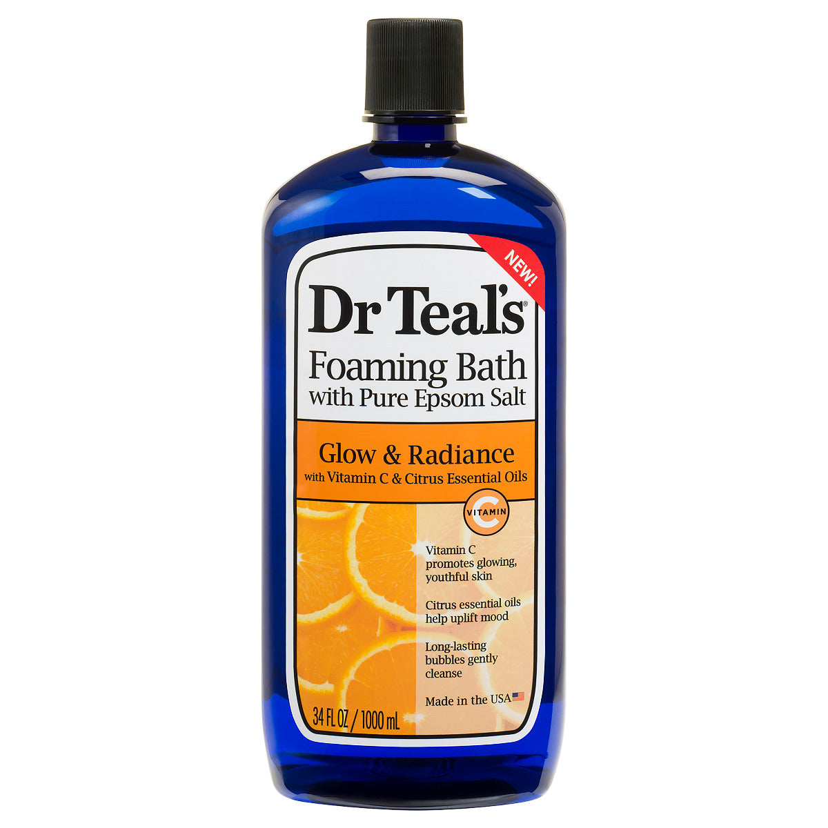 Dr Teals Vitamin C Foaming Bath 1000ml Dr Teal's Yallatoys