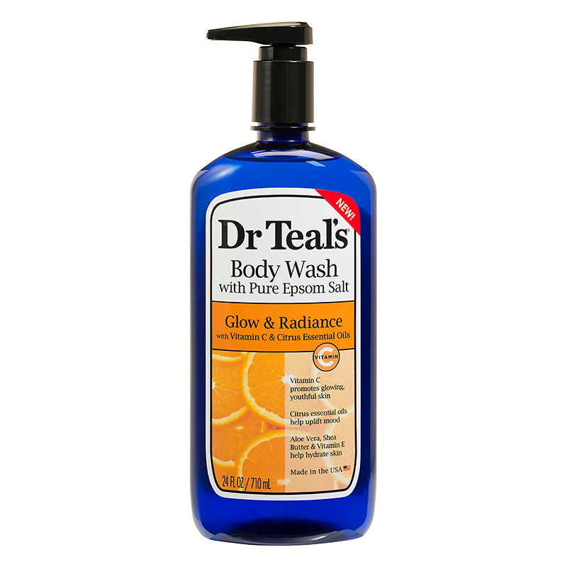 Dr Teals Glow & Radiance Body Wash With Vitamin C And Citrus Essential Oils 710ml Dr Teal's Yallatoys