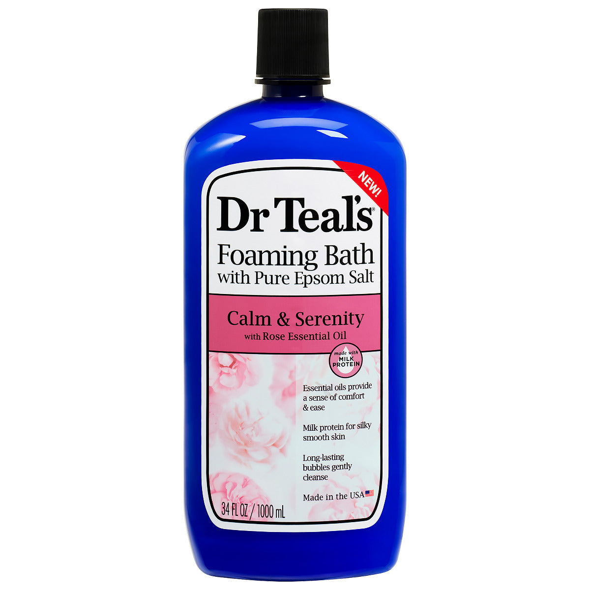 Dr Teals Foaming Bath with Pure Epsom Salt Calm & Serenity with Rose Essential Oil 1000ml Dr Teal's Yallatoys