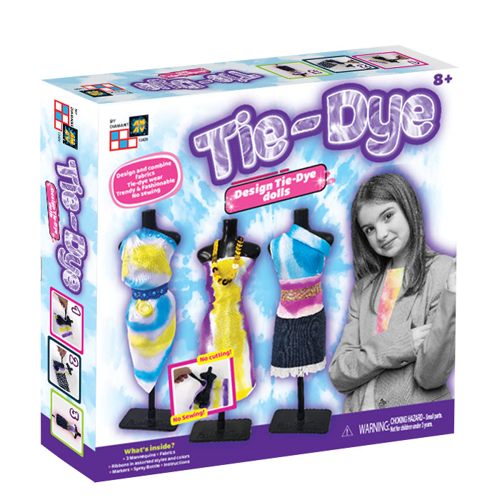 Buy Tie Dye Glam Fashion Designer Doll DIY Kit | Yallatoys.com