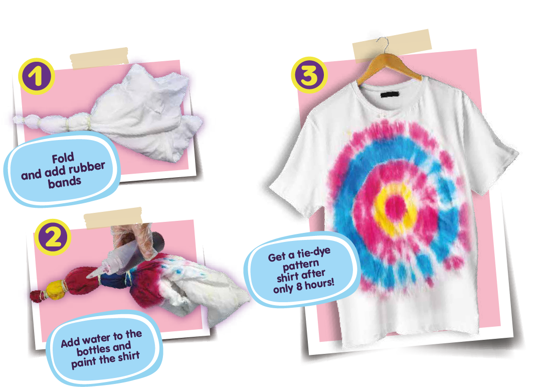 Buy Tie Dye T-Shirt DIY Kit with T Shirt | Yallatoys.com
