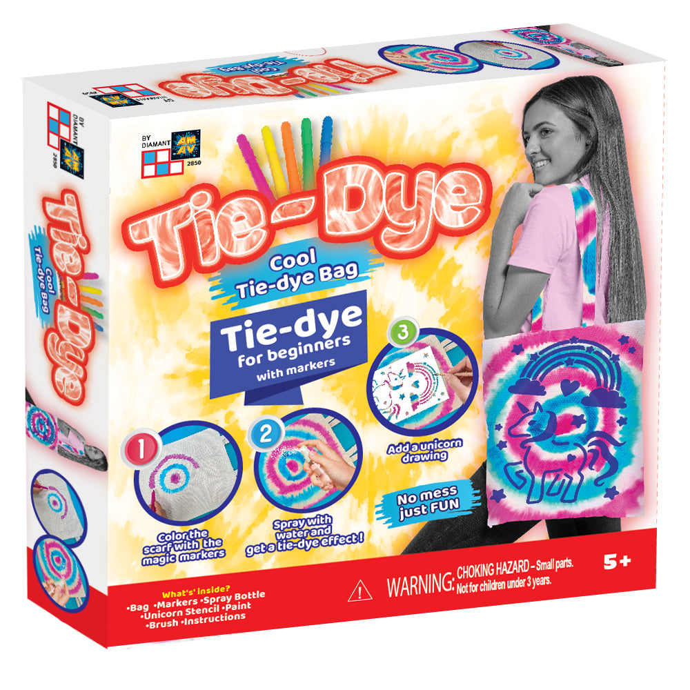 Buy Tie Dye Fashion Time Trendy Bag DIY Craft Set with Markers | Yallatoys.com