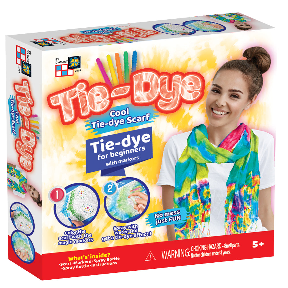 Buy Tie Dye Fashion Time Cool Scarf DIY Kit | Yallatoys.com
