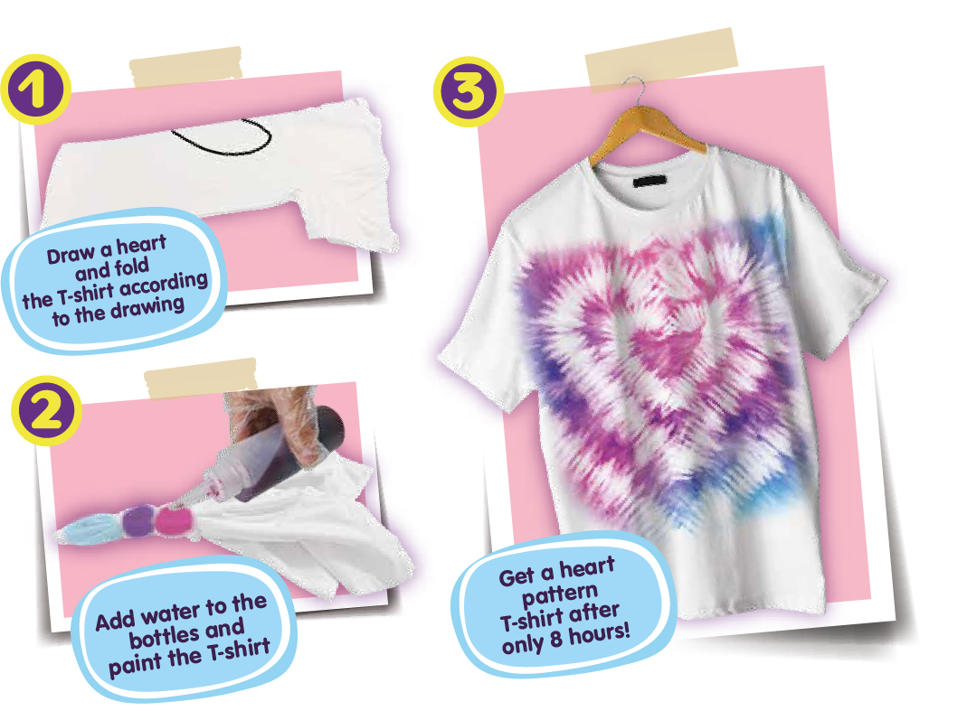 Buy Tie Dye Hearts DIY Creation Kit | Yallatoys.com