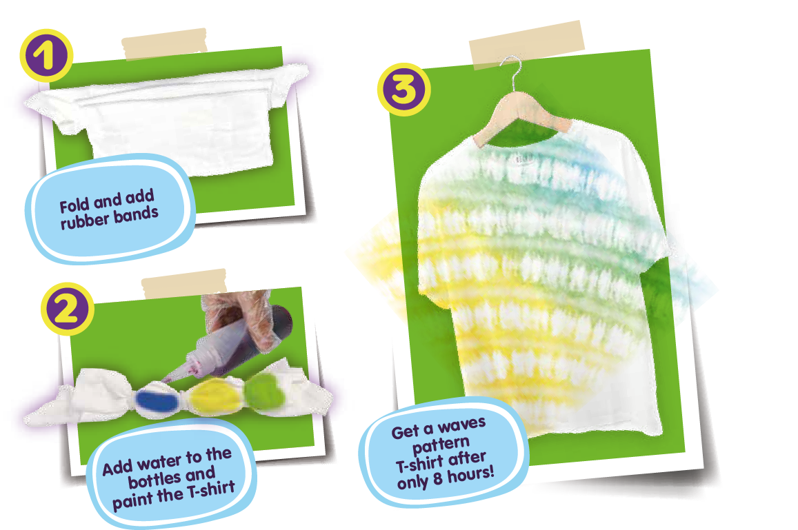 Buy Tie Dye Waves Creation DIY Kit Without T Shirt | Yallatoys.com