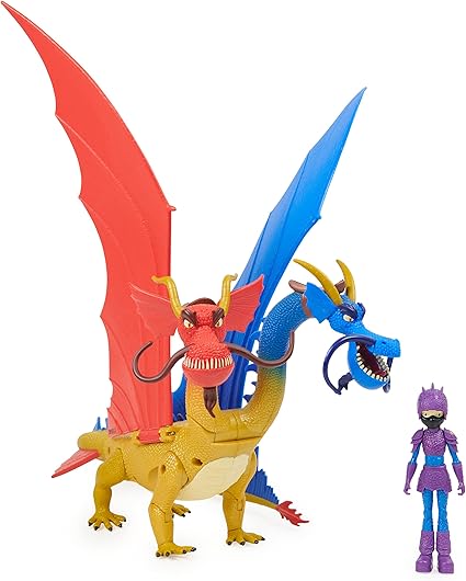 Buy Dreamworks Dragons The Nine Realms Large Wu And Wei And Jun Figure | Yallatoys.com
