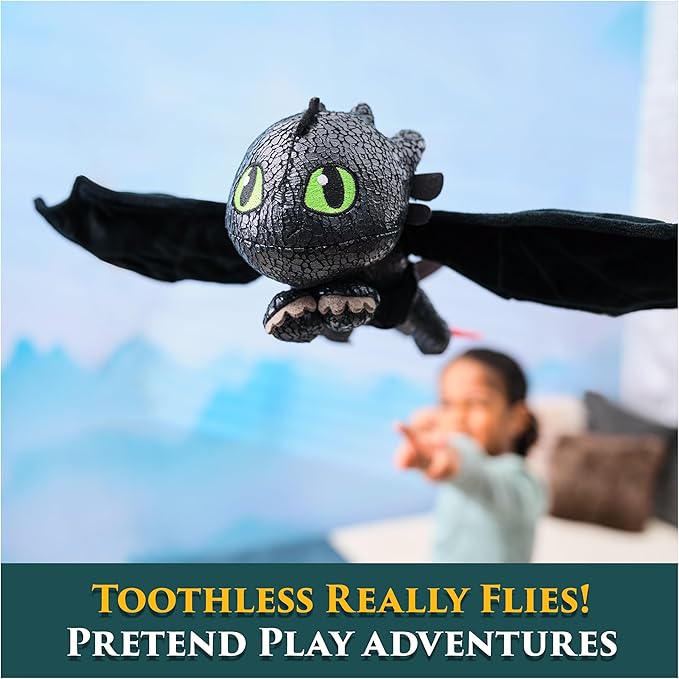Buy Dreamworks Dragons How to Train Your Dragon Hug And Glide Toothless Plush Toy | Yallatoys.com