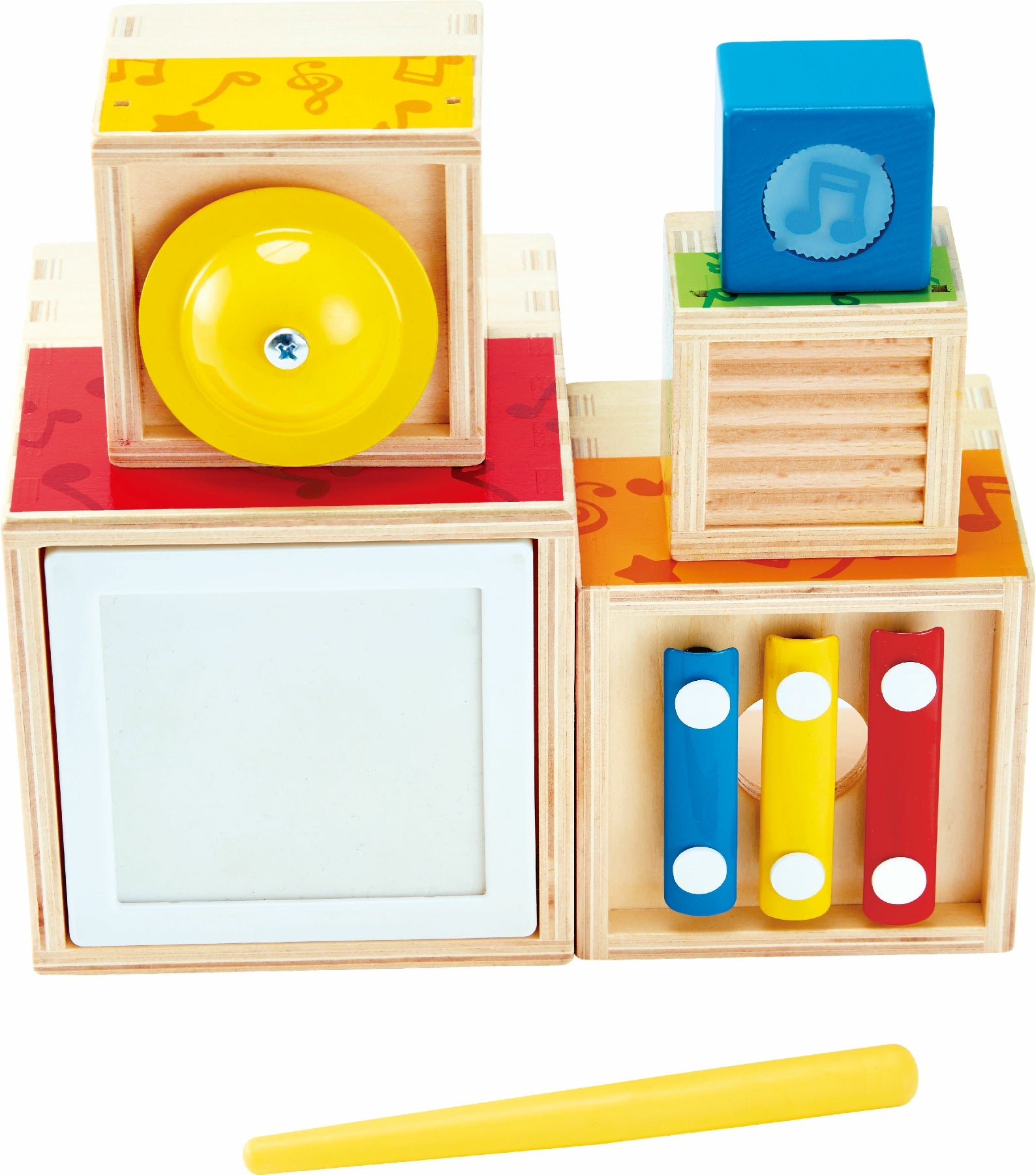 Buy Hape Stackable Music Game 6-Piece Music Box Wooden Set for Kids | Yallatoys.com