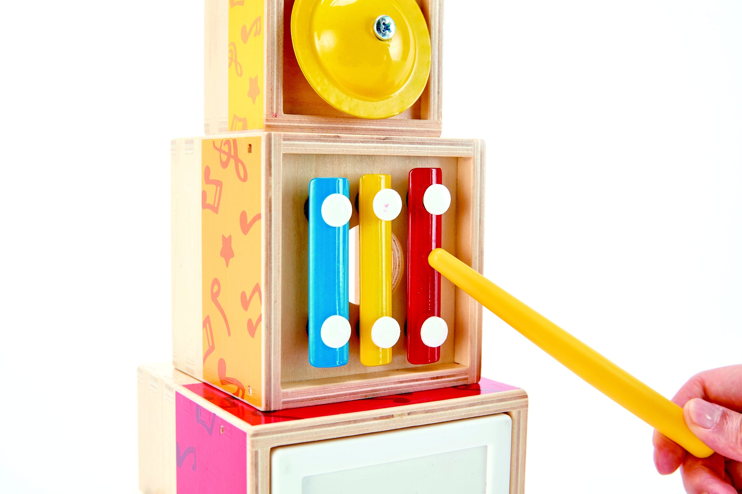 Buy Hape Stackable Music Game 6-Piece Music Box Wooden Set for Kids | Yallatoys.com
