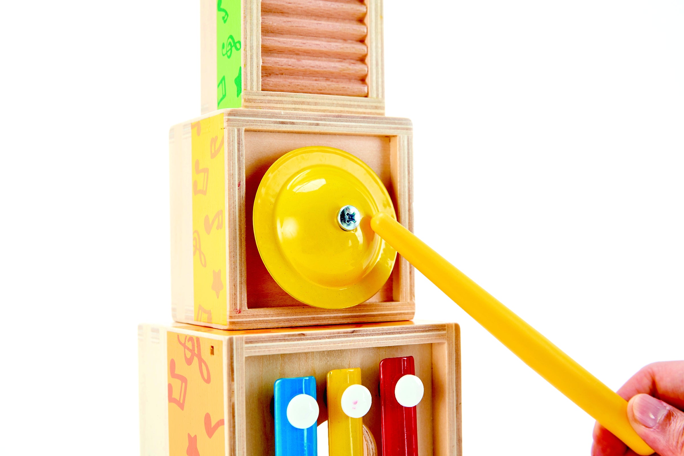Buy Hape Stackable Music Game 6-Piece Music Box Wooden Set for Kids | Yallatoys.com