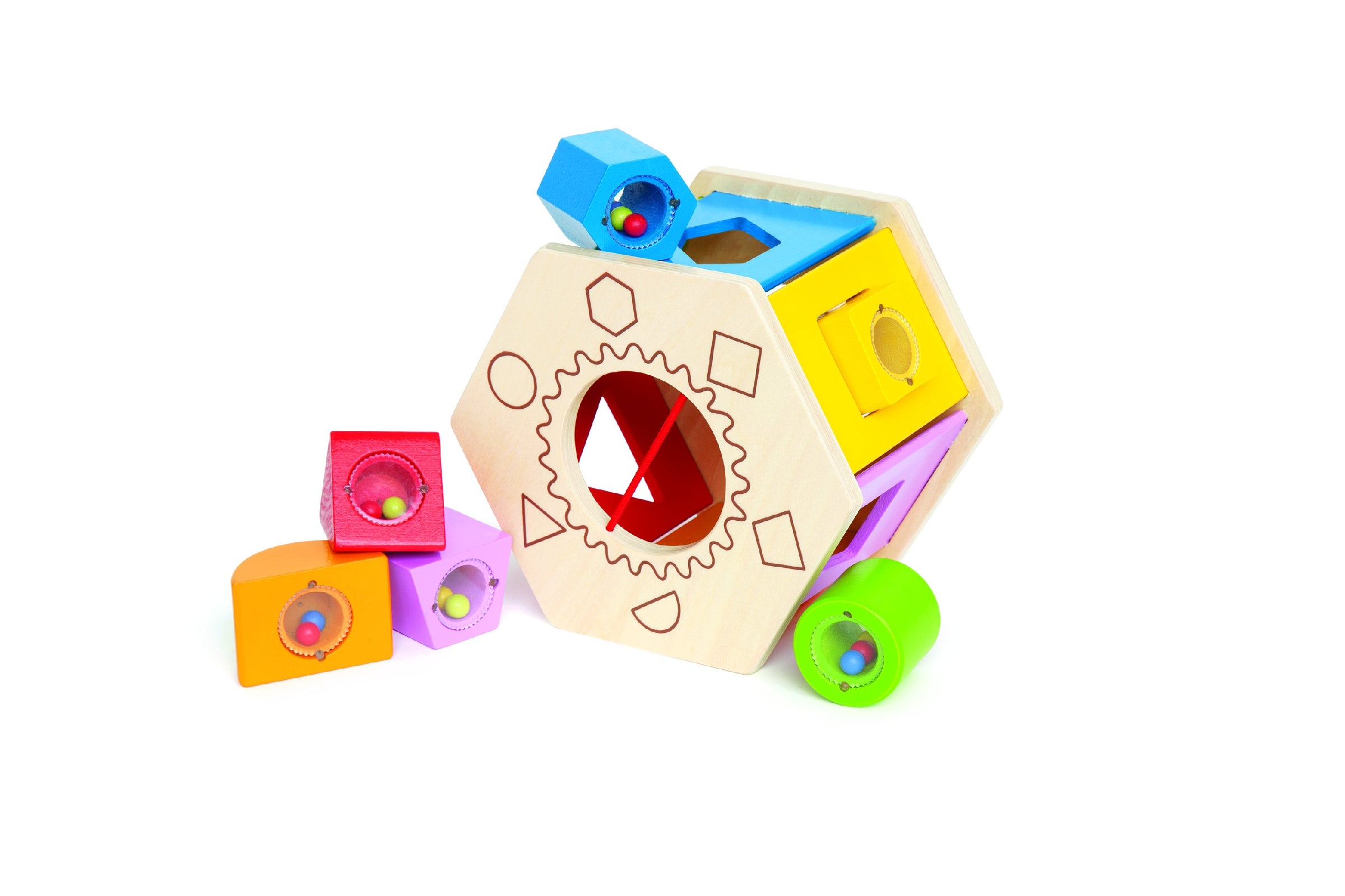 Buy Hape Shake and Match Toddler Wood Sorter Multicolour | Yallatoys.com