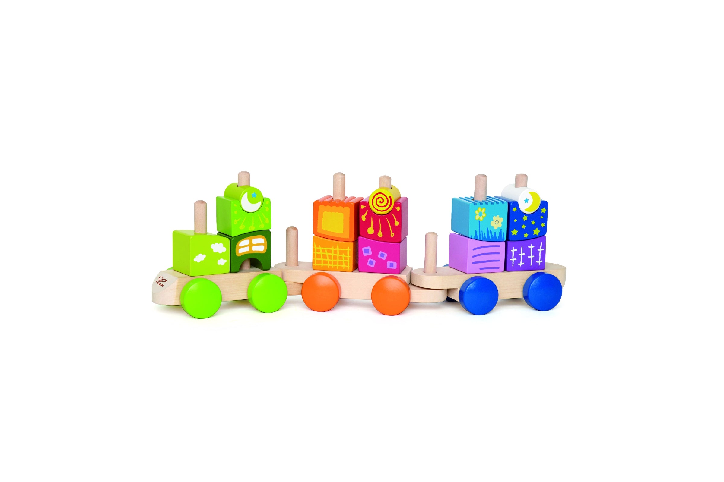 Buy Hape Early Explorer Fantasy Wood Blocks Train Set | Yallatoys.com