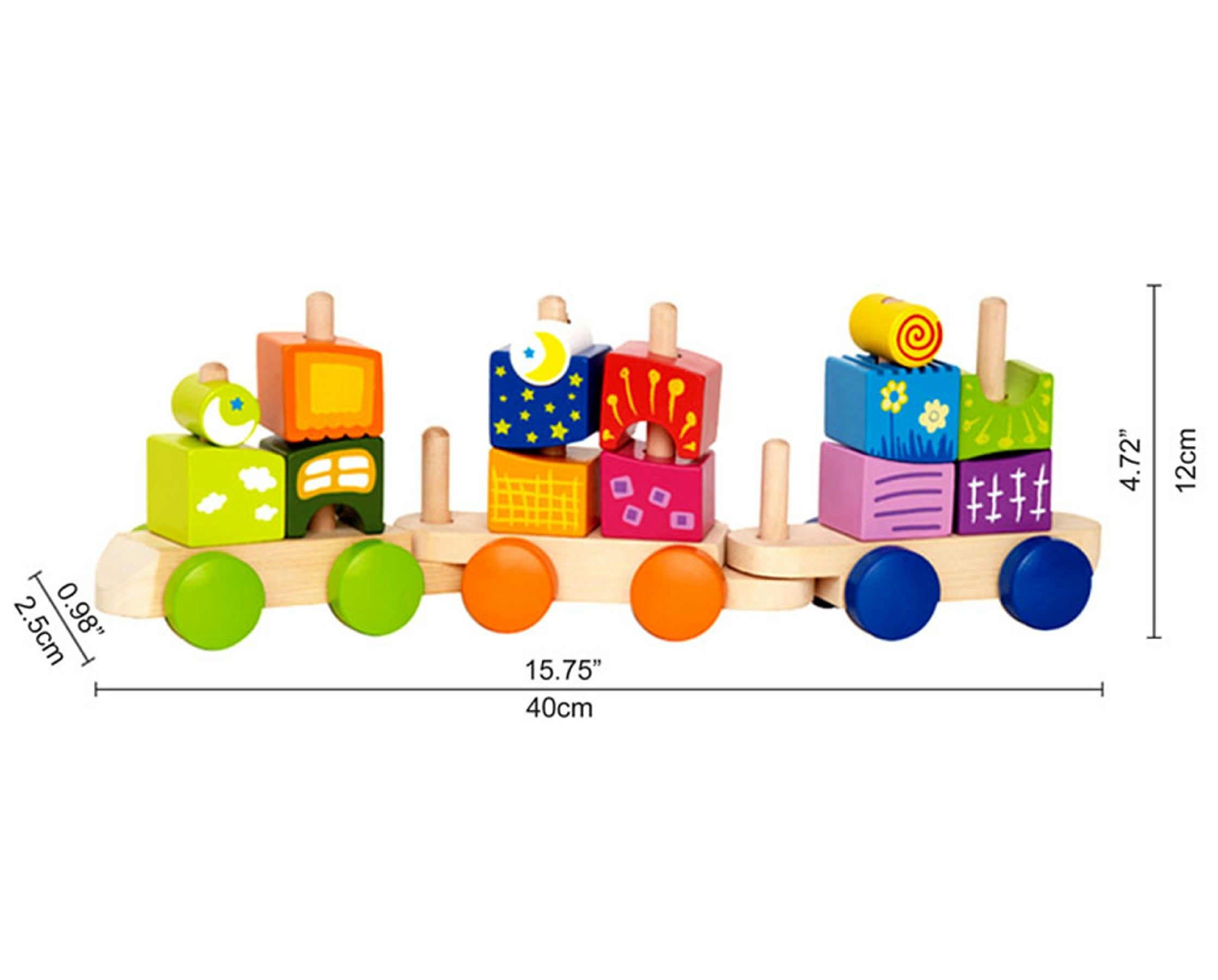 Buy Hape Early Explorer Fantasy Wood Blocks Train Set | Yallatoys.com