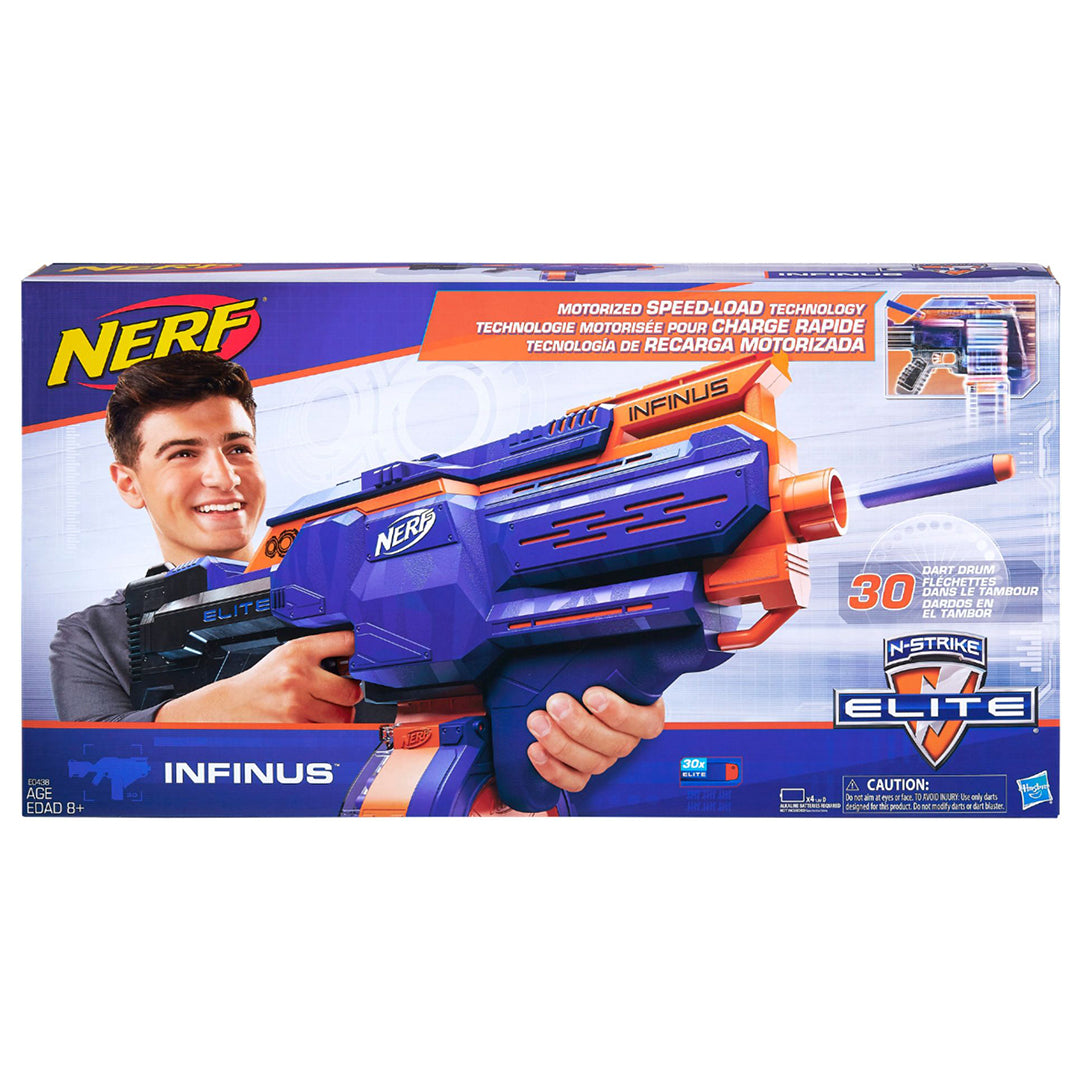 Buy Nerf Infinus N-Strike Elite Toy Motorized Blaster with Speed-Load Technology | Yallatoys.com