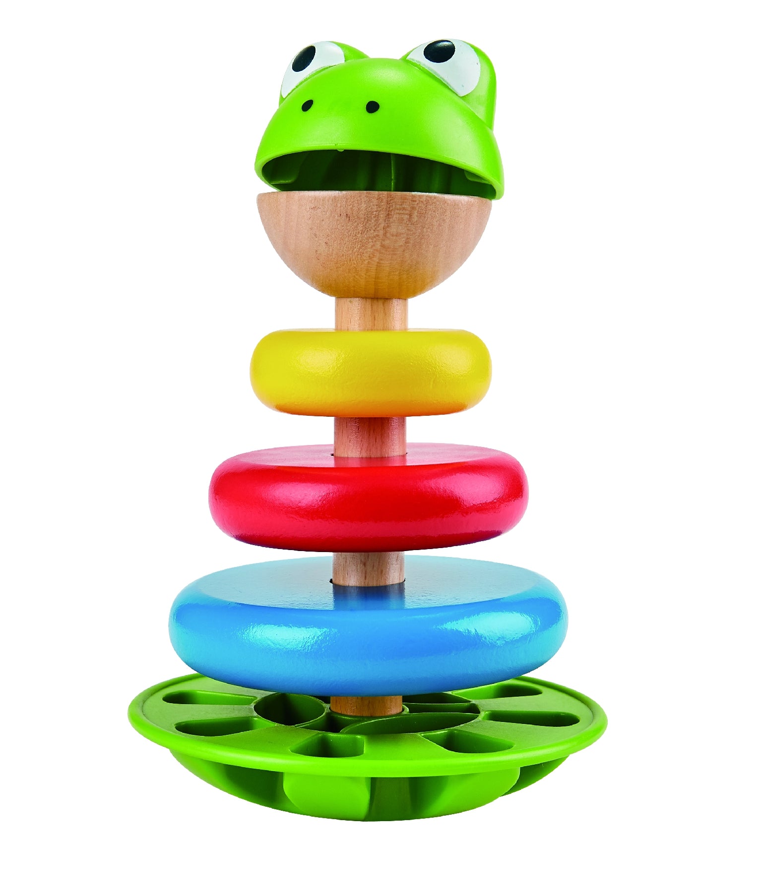 Buy Hape Mr Frog Kids Multicolor Wooden Stackable Ring Set | Yallatoys.com