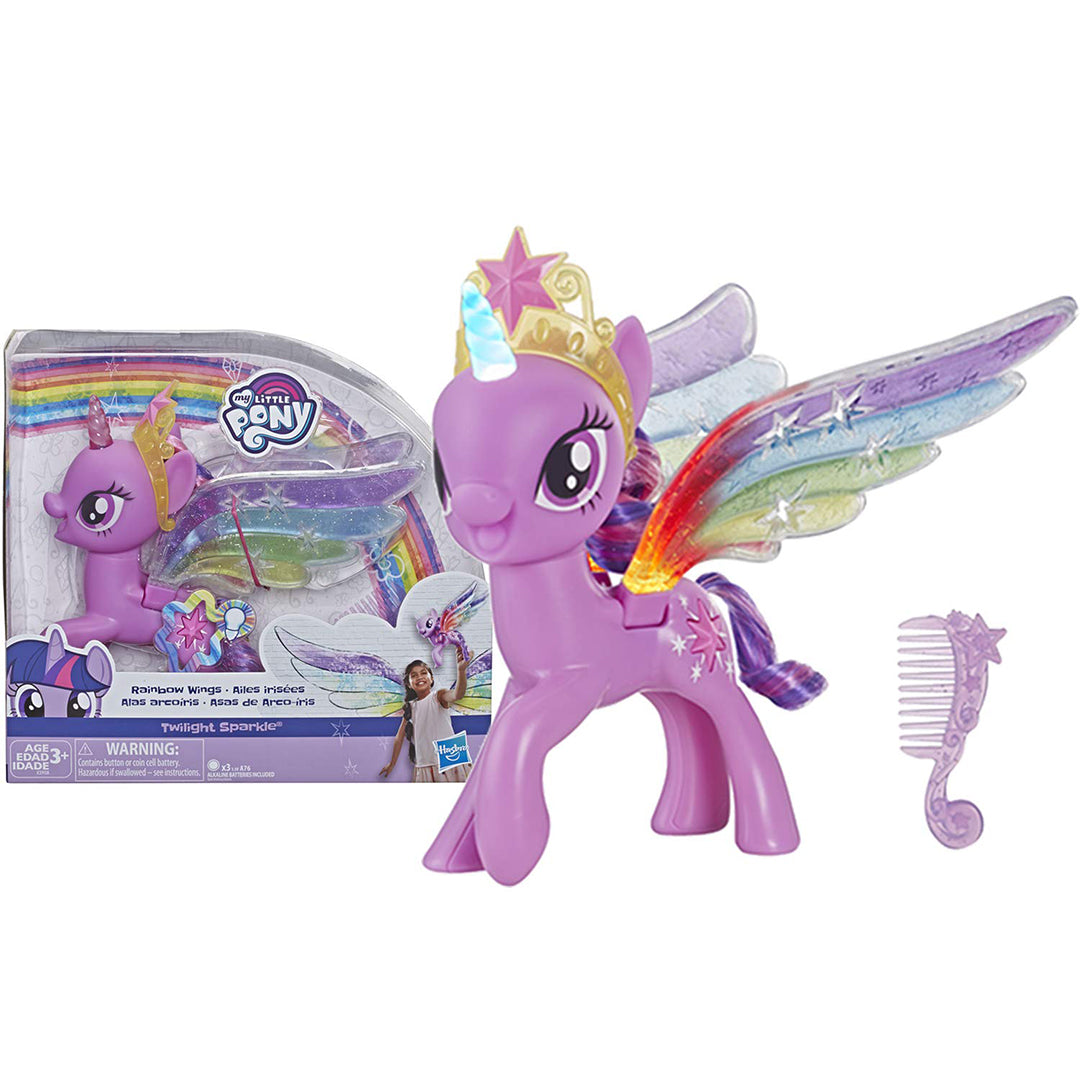 Buy My Little Pony Toy Rainbow Wings Twilight Sparkle Purple Pony Figure | Yallatoys.com