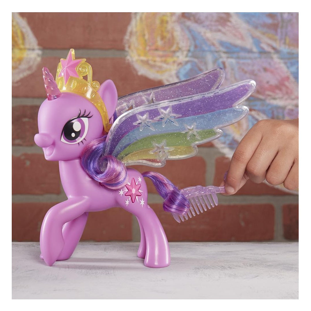 Buy My Little Pony Toy Rainbow Wings Twilight Sparkle Purple Pony Figure | Yallatoys.com