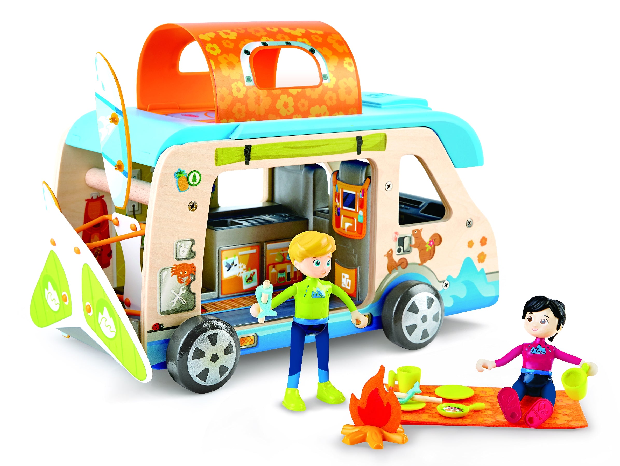 Buy Hape Adventure Van Pretend Play with Action Figures | Yallatoys.com